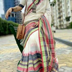 Stylish Khadi Cotton Begumpuri Saree